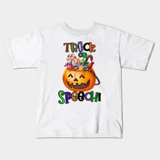 Trick or Speech Jack o lantern Kids T-Shirt